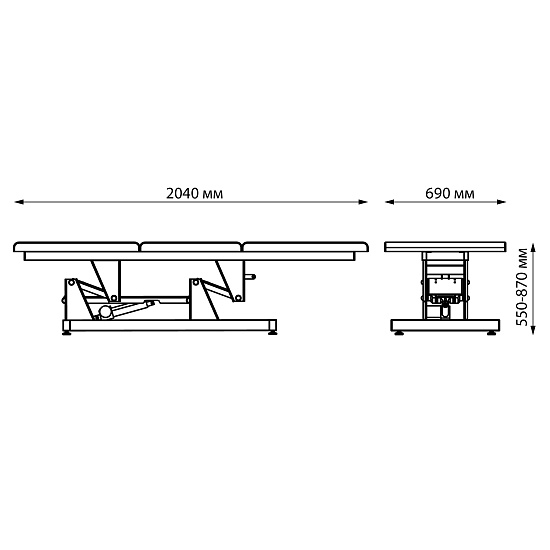 Массажные столы: NOVA Стол массажный (MADRAS 06, электропривод, 1 мотор) за 1700 руб. Фото 10