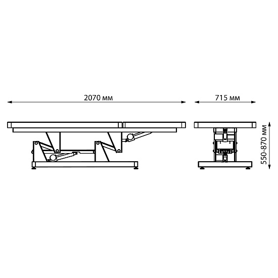 Массажные столы: AURA Стол массажный (VLK, электропривод, 2 мотора) за 2790 руб. Фото 10