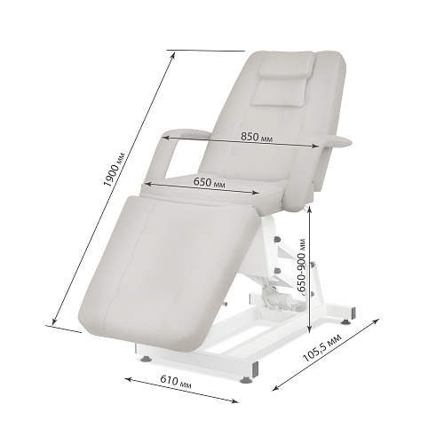 Кресла и кушетки косметологические: Эстетика 3 Электро (VLK 725, на электроприводе, 3 мотора) за  руб. Фото 7
