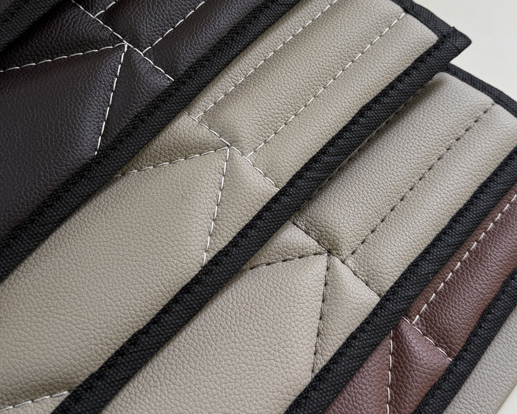 Образцы отделки барберкресла, вариант 1