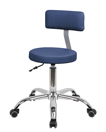 Стулья для маникюра: Топ со спинкой для маникюра (ECO PE 402, хром) за