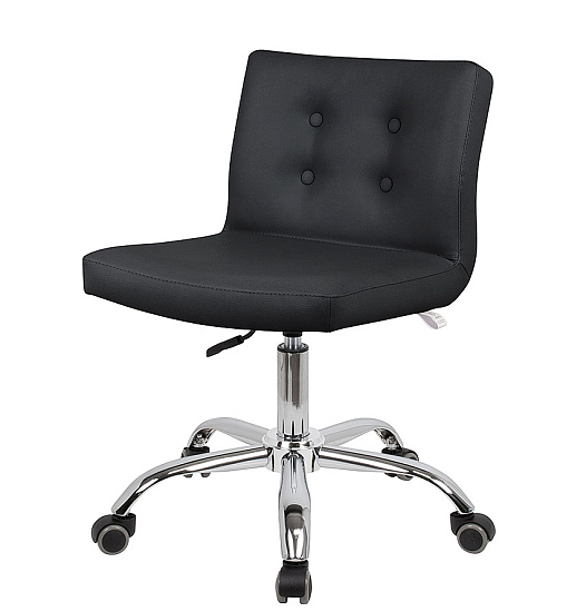 Стулья мастера педикюра: Канто для педикюра на низком подъёмнике (VLK 600, с пуговицами, хром) за