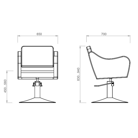 Парикмахерские кресла: RIVO (на диске) за 780 руб. Фото 8