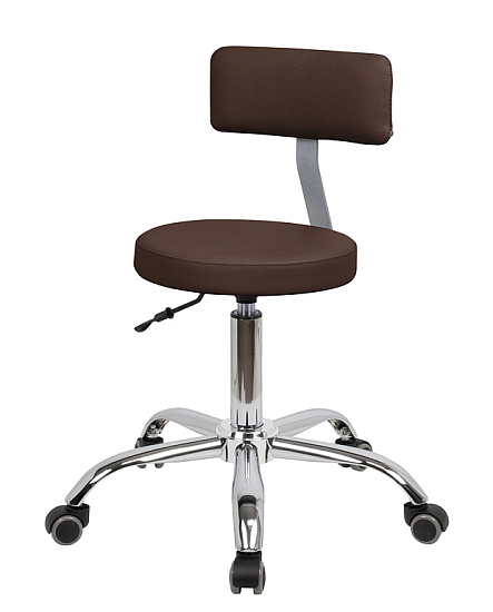 Стулья для маникюра: Топ со спинкой для маникюра (VLK 501, хром) за