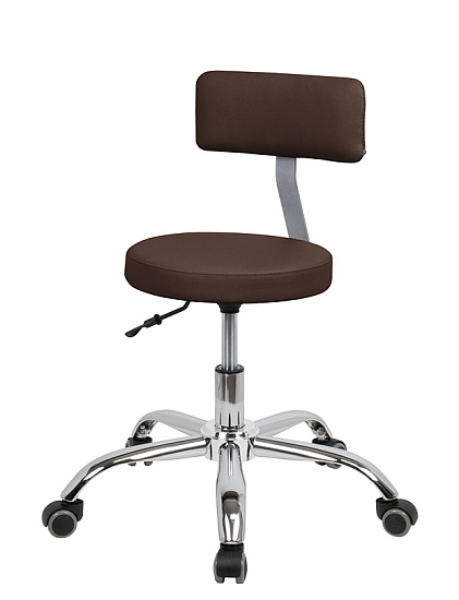 Стулья мастера педикюра: Топ со спинкой для педикюра на супернизком подъемнике (VLK 501, хром) за 270 руб. Фото 2