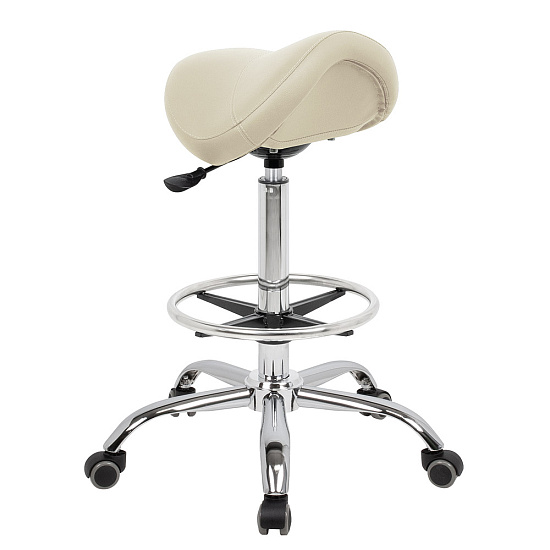 Стулья для парикмахера: Стул седло BALANCE для парикмахера с кругом под ноги (VLK 261) за