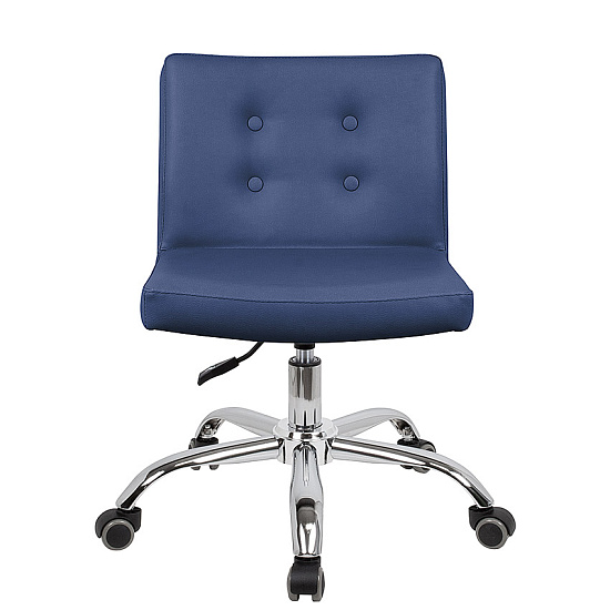 Стулья мастера педикюра: Канто для педикюра на супернизком подъёмнике (ECO PE 402, с пуговицами, хром) за 465 руб. Фото 2