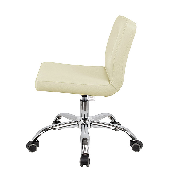 Стулья мастера педикюра: Канто для педикюра на супернизком подъёмнике с пуговицами (VLK 261, хром) за 465 руб. Фото 3