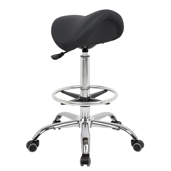 Стулья для парикмахера: Стул седло BALANCE для парикмахера (VLK 600, с кругом под ноги) за