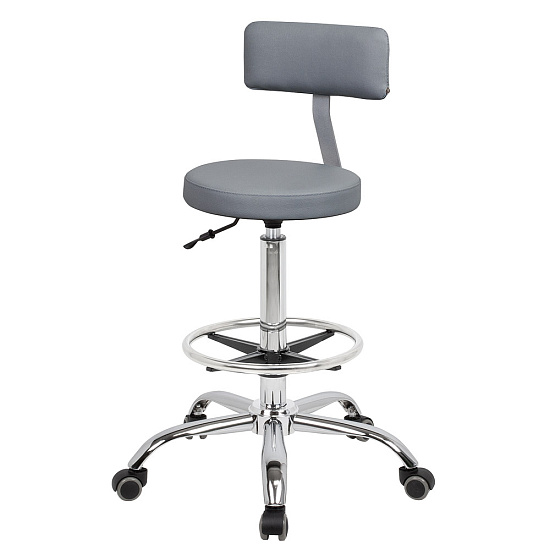 Стулья для парикмахера: Топ со спинкой для парикмахера с кругом под ноги (VLK 725) за