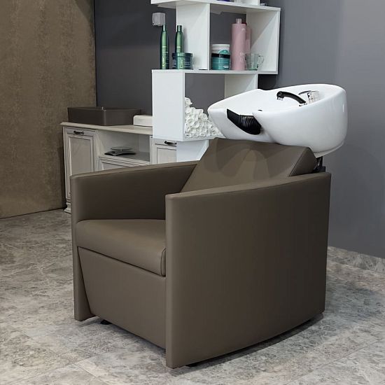Парикмахерская мойка Больсена (обивка UNICO BLACK , 013 белая) 2230 руб. Фото 5