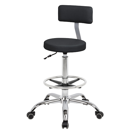 Стулья для парикмахера: Топ со спинкой для парикмахера с кругом под ноги (VLK 600) за