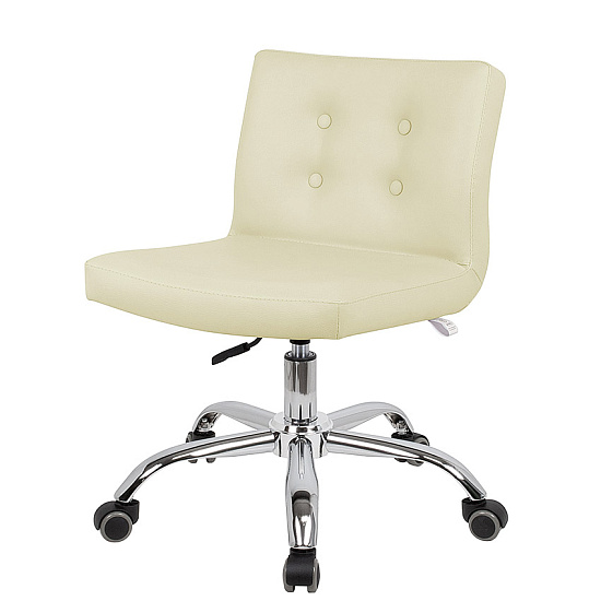 Стулья мастера педикюра: Канто для педикюра на супернизком подъёмнике с пуговицами (VLK 261, хром) за