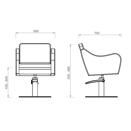 Парикмахерские кресла: RIVO (на диске плоском, золото) за 1080 руб. Фото 5