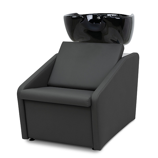 Парикмахерская мойка Мольвено (обивка VLK 700, К02, черная)