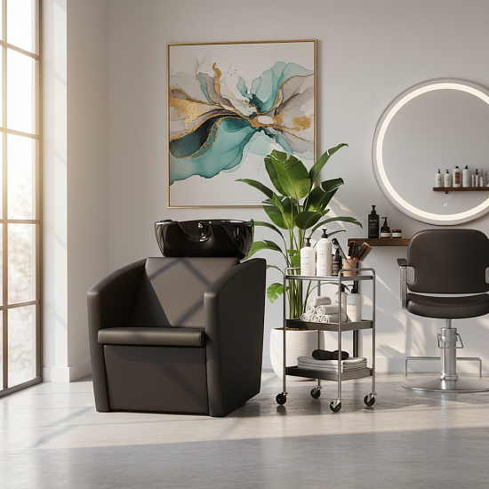 Мойки парикмахерские: Модена ЭКО (VLK 600, К02, черная) за