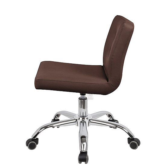 Стулья мастера педикюра: Канто для педикюра на супернизком подъёмнике (VLK 501, с пуговицами, хром) за 465 руб. Фото 3