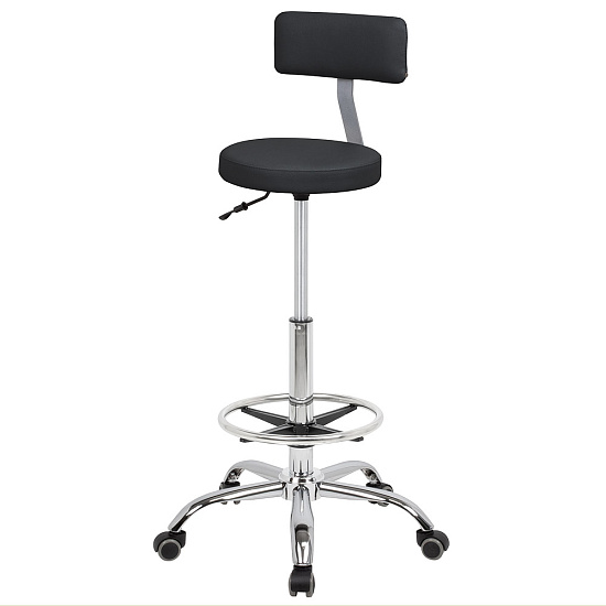 Стулья для парикмахера: Топ со спинкой для парикмахера с кругом под ноги (VLK 600) за 360 руб. Фото 2