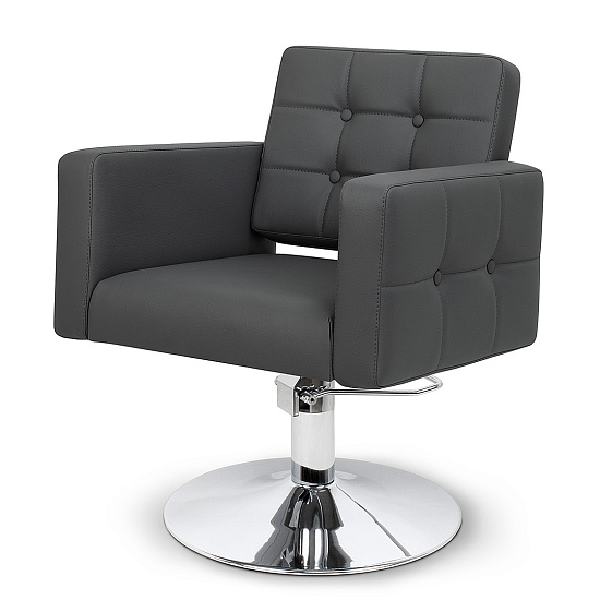 парикмахерское кресло PORTO PRO на диске, кресло парикмахера с каретной стяжкой, PORTO PRO салон красоты Минск.