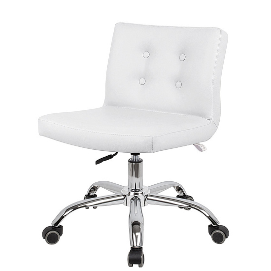 Стулья мастера педикюра: Канто для педикюра на супернизком подъёмнике (VLK 100, с пуговицами, хром) за