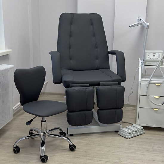 Стулья мастера педикюра: Перфекто для педикюра на низком подъемнике (Eco PE 402, хром) за 315 руб. Фото 3