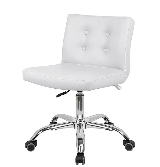 Стулья мастера педикюра: Канто для педикюра на низком подъёмнике (VLK 100, с пуговицами, хром) за