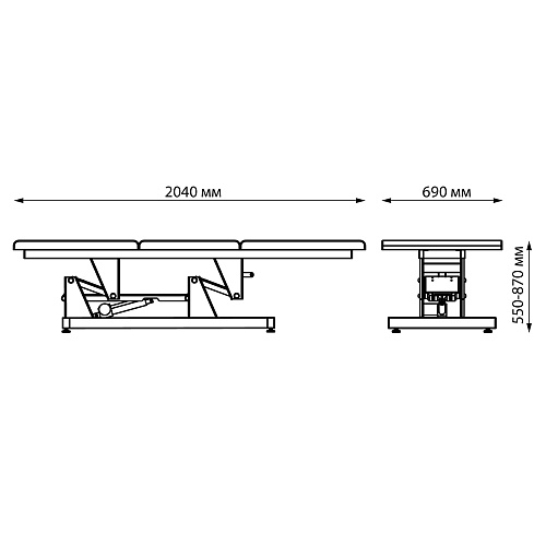 Массажные столы: NOVA Стол массажный (VLK, электропривод, 1 мотор) за 1700 руб. Фото 10