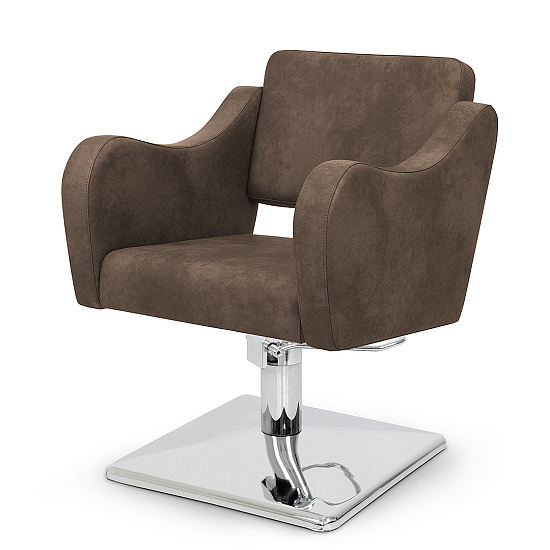 Парикмахерское кресло RIVO (обивка ATIKA WALNUT, на квадрате)