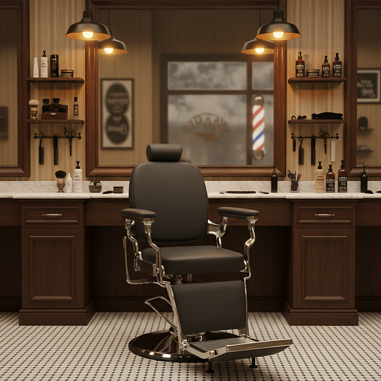 Кресла для барбершопа: BERGEN (ECO PE 420) за
