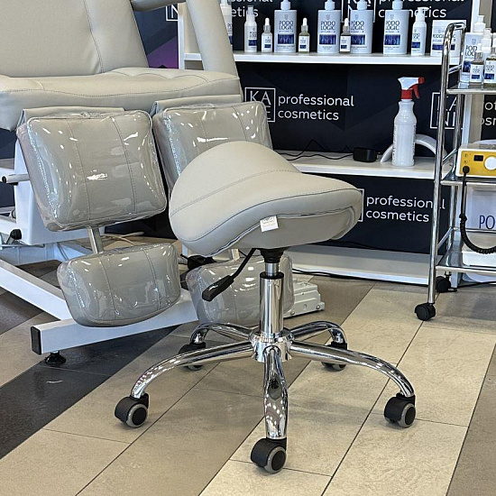 Стулья косметолога: Стул седло BALANCE для косметолога (MADRAS 06, хром) за 380 руб. Фото 7